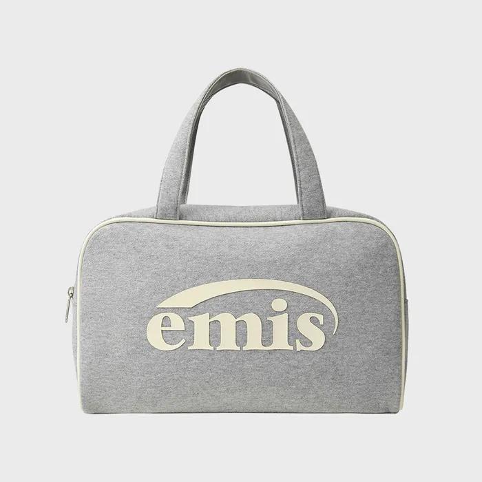 JERSEY LOGO TOTE BAG-MELANGE GRAY