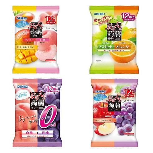 일본 오리히로 곤약젤리 8가지맛 총48개, 960g, 1세트 - 곤약젤리 | 쿠팡