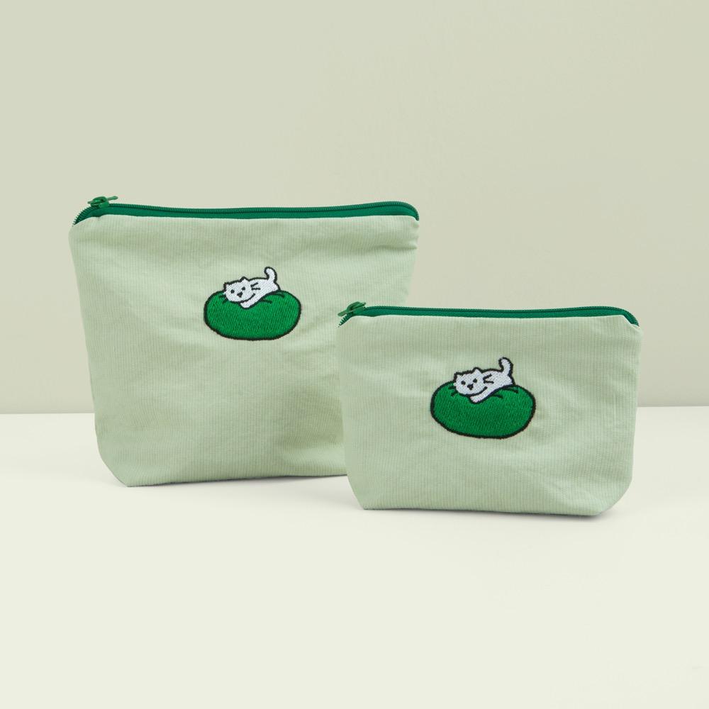 와펜 보트 파우치 - 작은 고양이