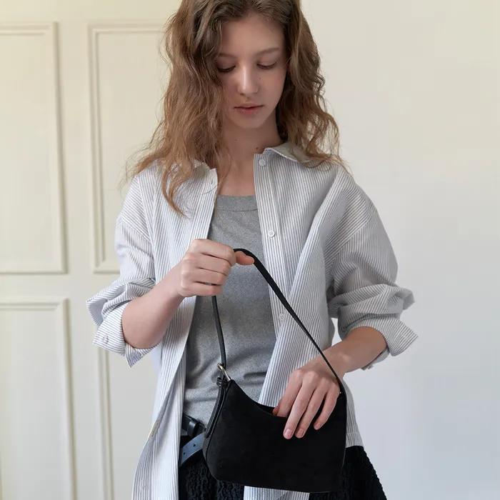 A SUEDE MINI BAG_BLACK