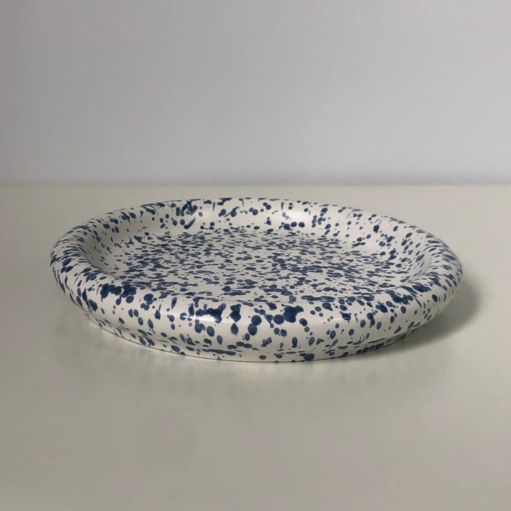 블루 도트 플레이트 [집들이 선물 디저트 과일 케익 접시 예쁜 독특한]