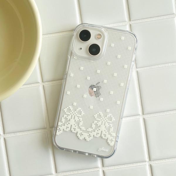[phone case] morin lace clear jellhard