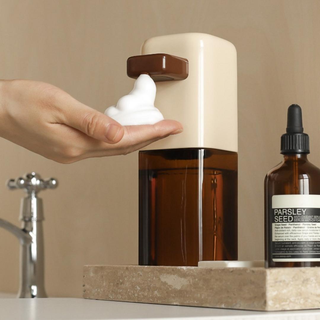 오르미 클린덕 자동 손세정기 거품비누 디스펜서 V2, HS03(크림우드), 1개 - 욕실 디스펜서 | 쿠팡