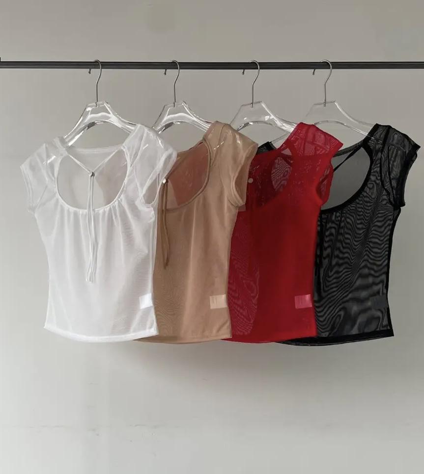 루아므 24FW 레이어드 시스루 티셔츠