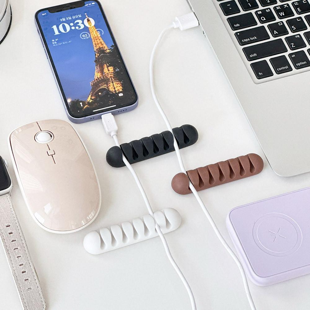 사이드 USB 전선정리 케이블고정 홀더 컴퓨터 테이블 사무실 충전기 클립