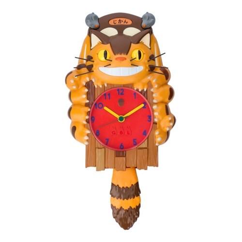 [이웃집 토토로] 고양이버스 벽걸이시계