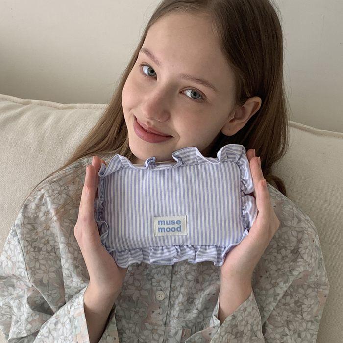 [4차] blue stripe cushion pouch (파우치)