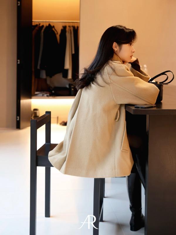 [아르테] 알파카 하프 코트 [beige]