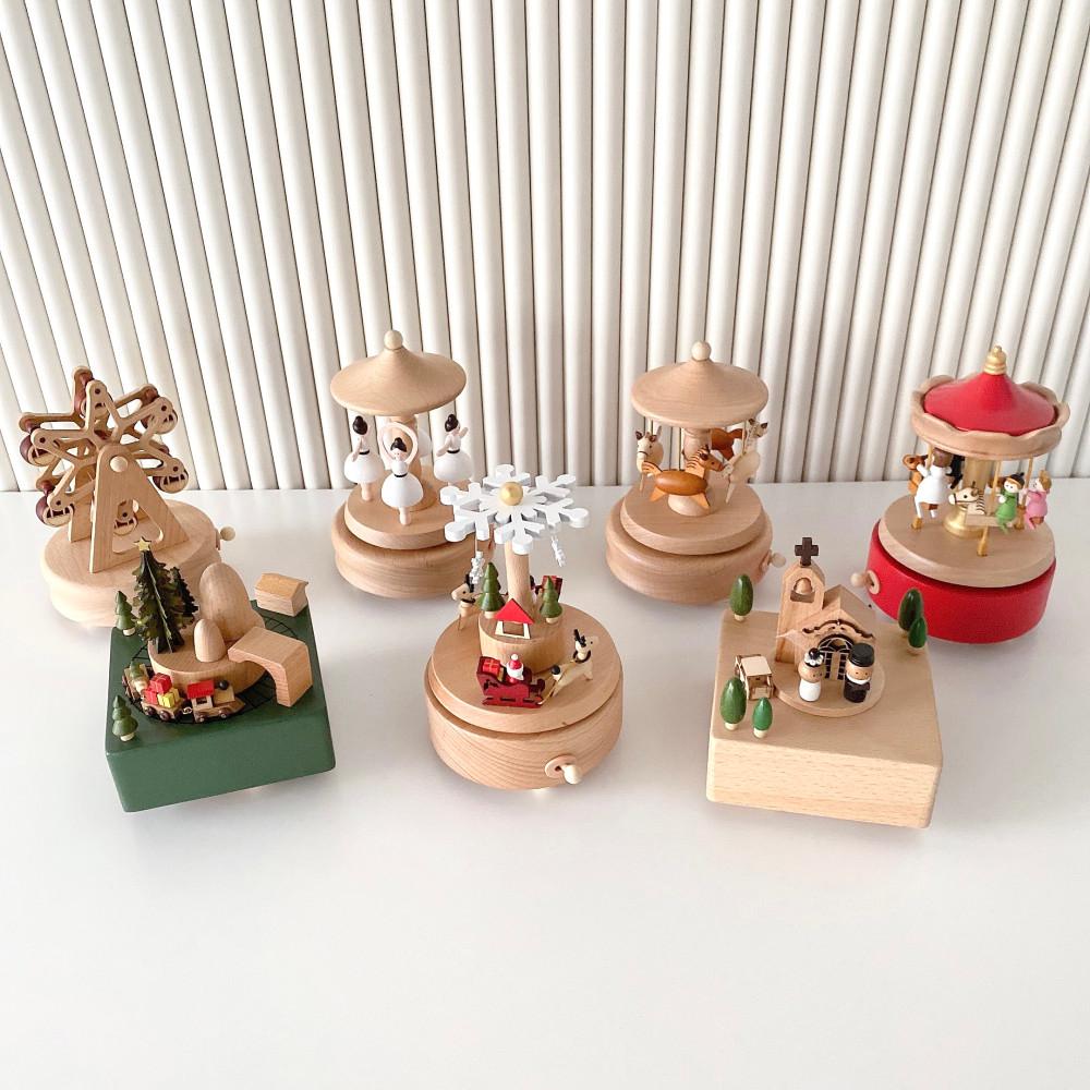 크리스마스 우드 오르골 원목 뮤직박스 감성소품 대만 오르골