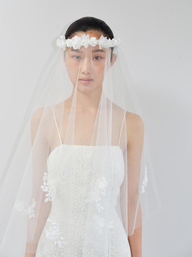 X TIISSUE] SHA FLOWER CROWN VEIL