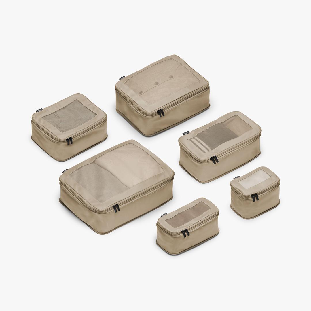 Compressible Packing Cubes - Set of Six / Tan