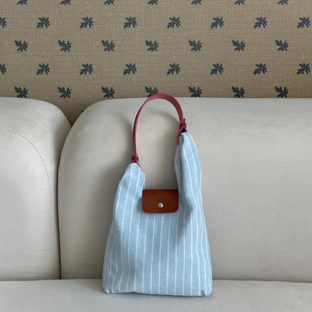 또띠 쥬이에백 린넨 가죽 데일리백