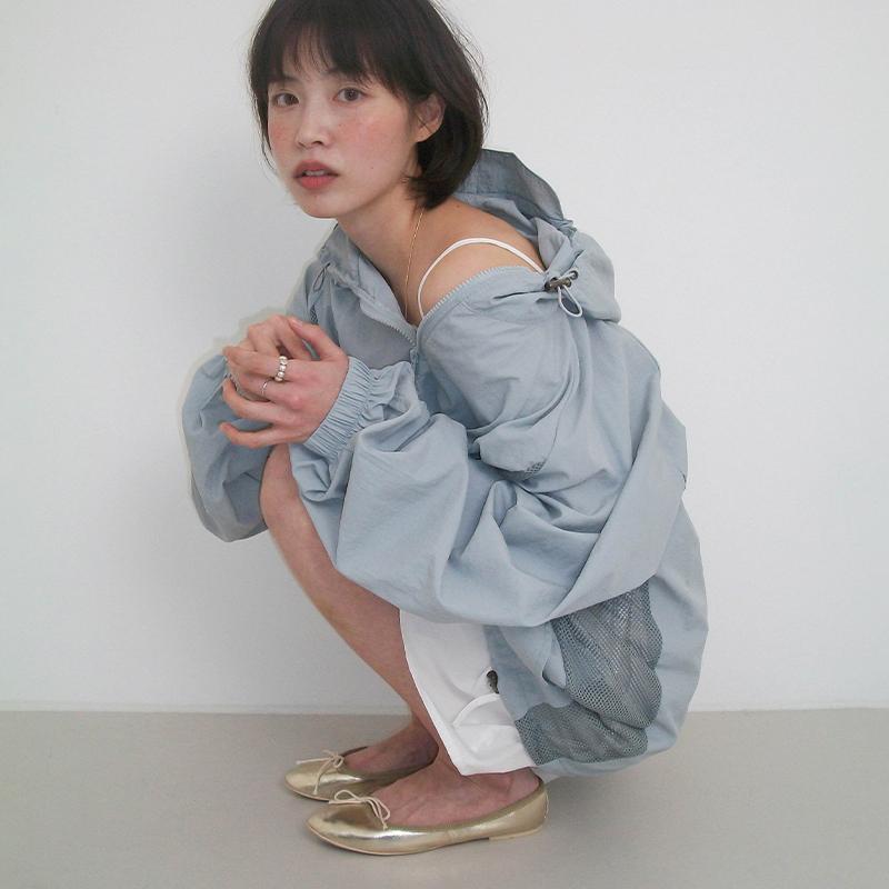 프롬비기닝 앤서드 오버핏 윈드 브레이커 (5color) (바람막이 휴양지 휴양지룩 살안타템 여름 출근룩 윈드브레이커 여름바람막이 오피스룩 오버핏)