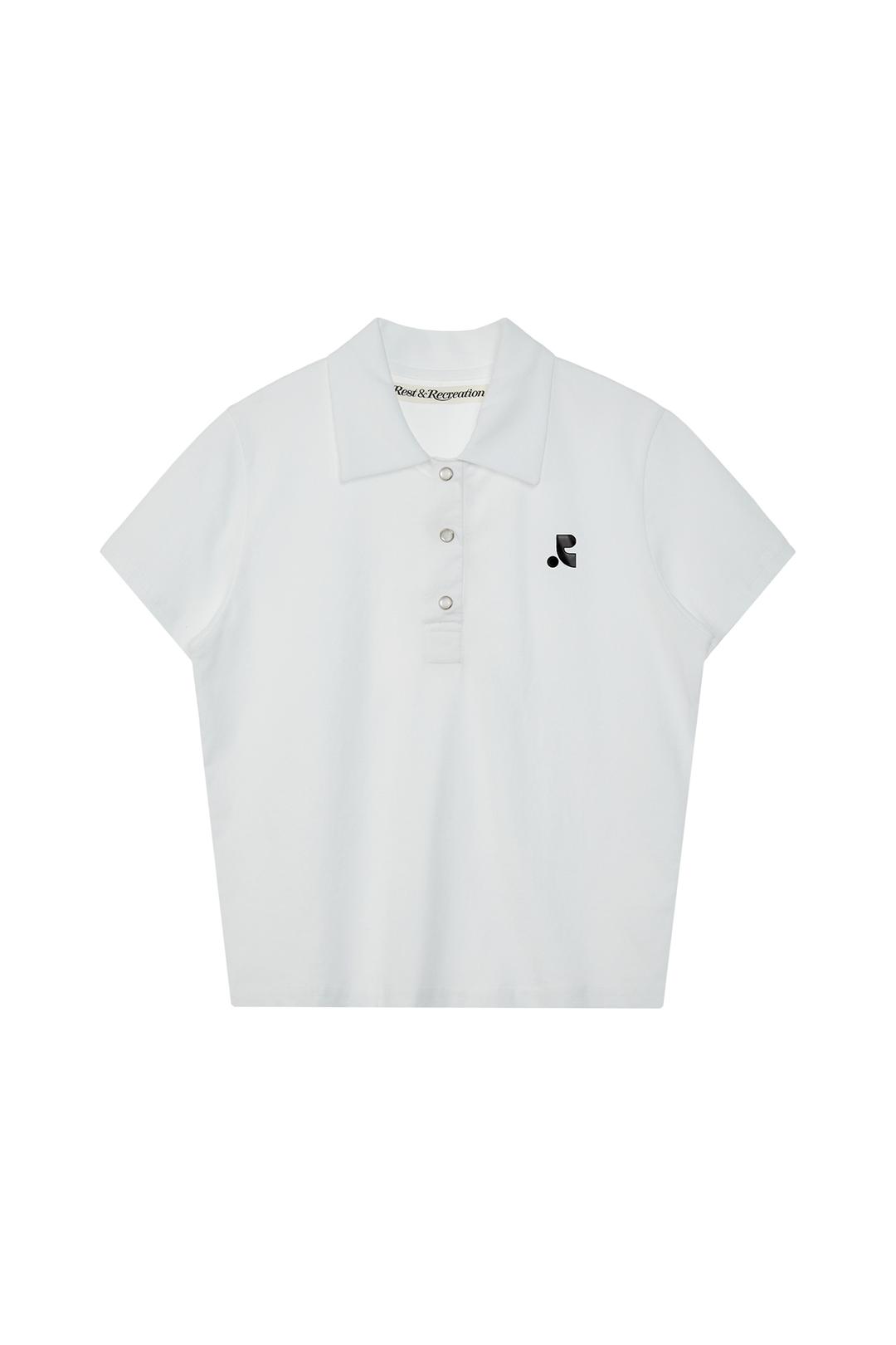 LIGHT POLO TOP - WHITE