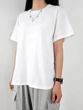 이런 상품 어때요? 데일리 베이직 찰랑찰랑 큰사이즈있음 / 레이어드 기본 무지 반팔티 3 color