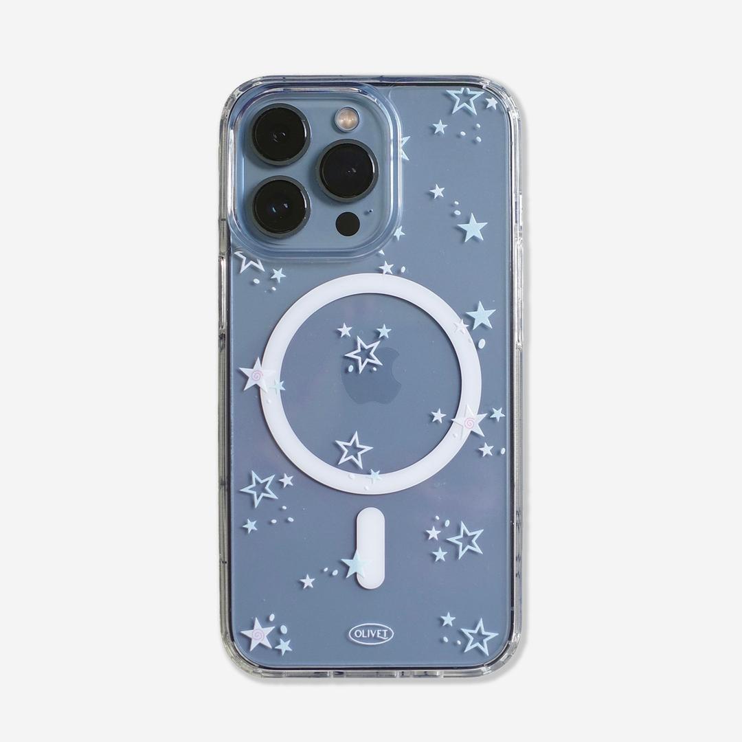 star light pattern clear case 별 패턴 맥세이프 케이스