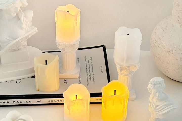 무드 화이트 LED 미니 캔들 led양초 꼬마양초