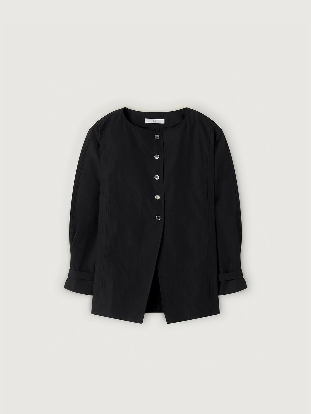 Marie button blouse - Black