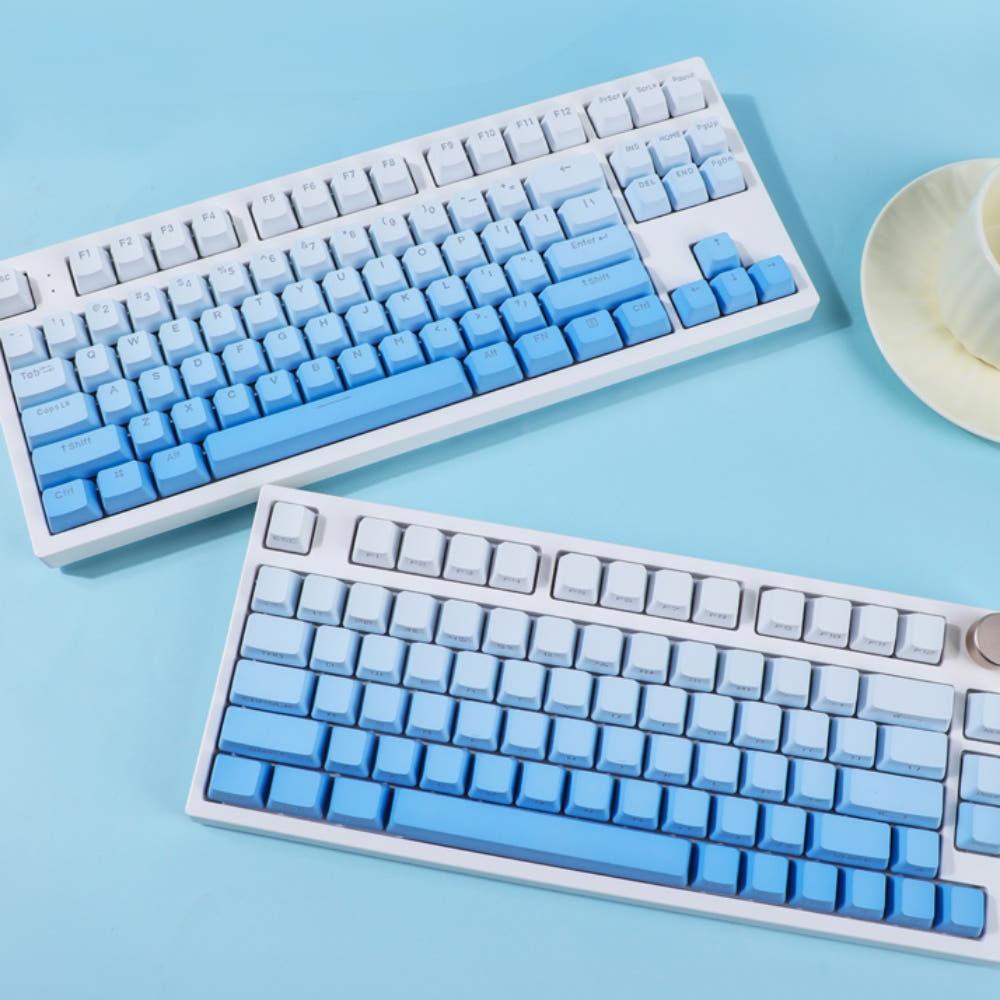 하이엔드 OEM 맑은하늘 LED투과 키캡 PBT 이중사출 (104키)