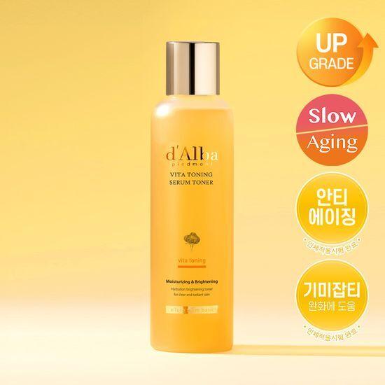 [업그레이드/슬로우에이징] 달바 비타 토닝 세럼 토너 180ml