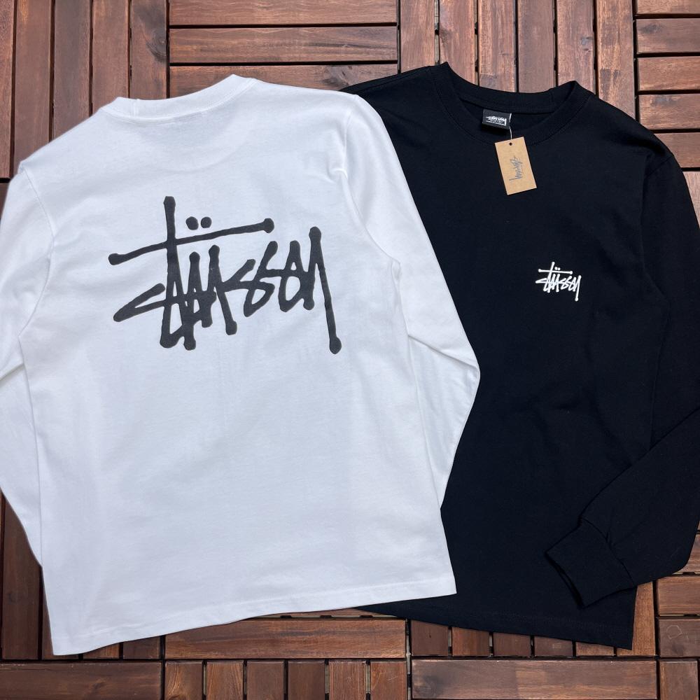 (새상품) 스투시 베이직 롱슬리브 (2color)