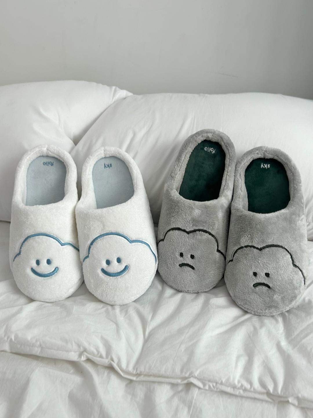 구름 슬리퍼 (흰구름/먹구름)