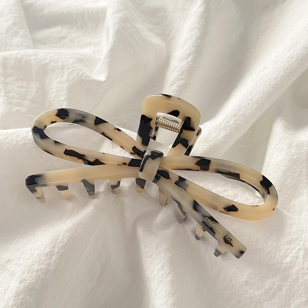 프랑스핀 왕 리본 머리 집게핀 예쁜 헤어 클립 삔 악세사리