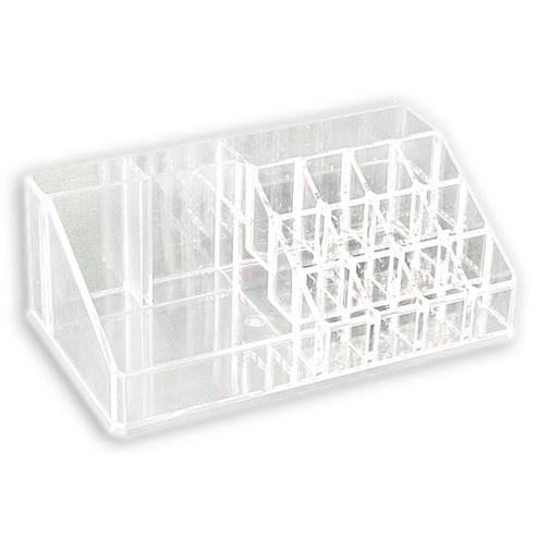 더자카 다용도 아크릴 립 정리함, 22.3cm x 1..., 화이트, 1개