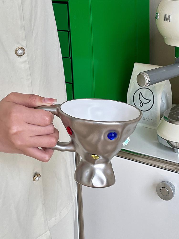 수심 Sparkle Mug(3 color) 보석 머그 쥬얼리 유니크 컵 잔 힙한 감성