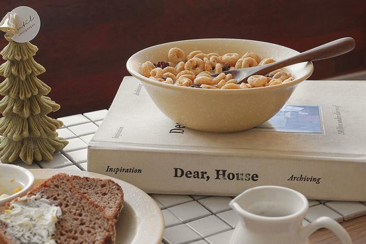 버터 마블 플레이트 신혼그릇 딥플레이트 요거트볼  시리얼볼