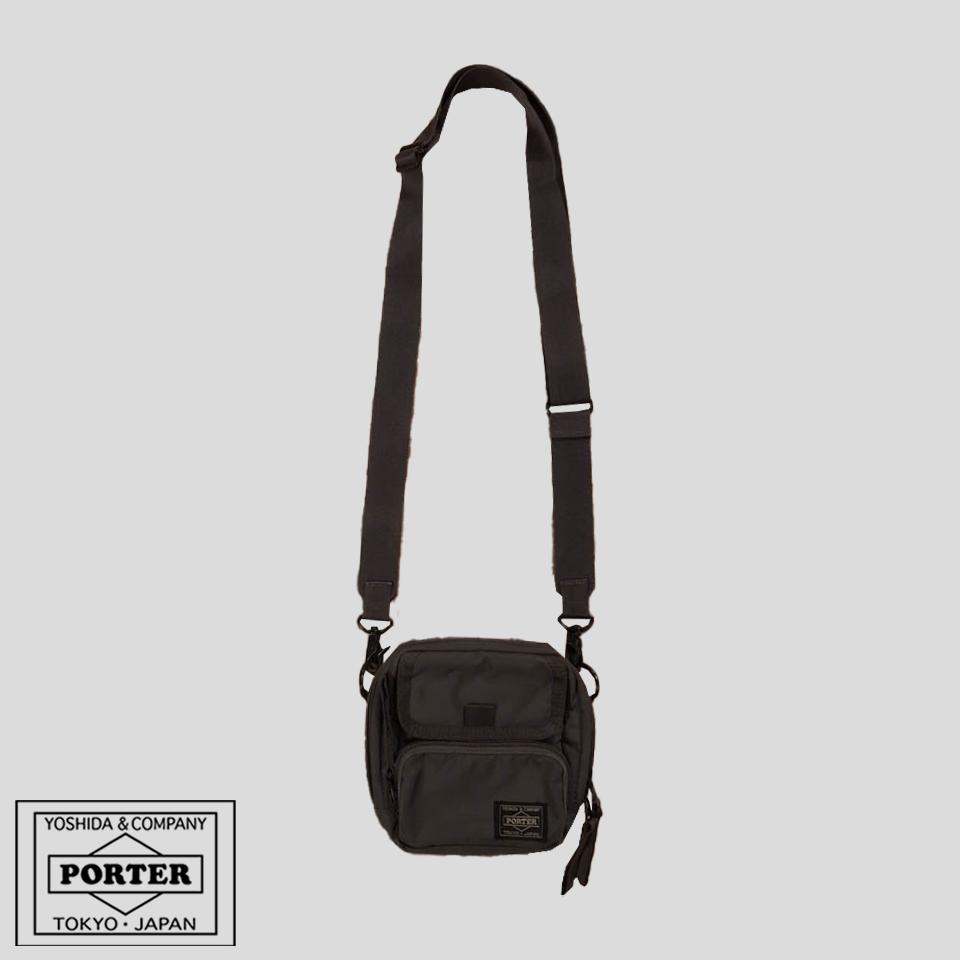 YOSHIDA PORTER 요시다 포터 딥카키 나일론 택티컬 유틸리티 미니 파우치 보조가방 크로스백 가방 MADE IN JAPAN