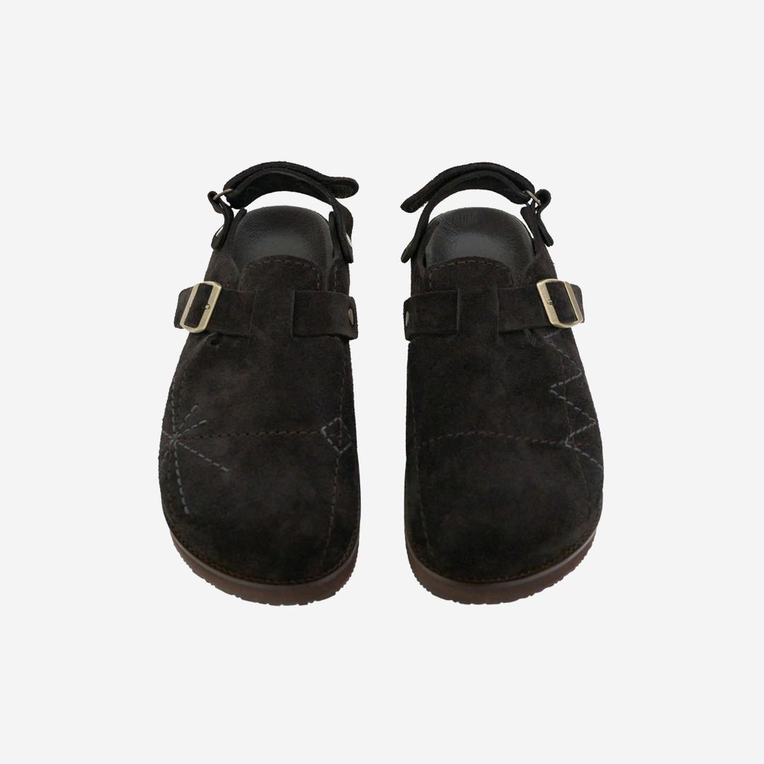 (04.08 AM11:00) sliders shoes - dark brown
