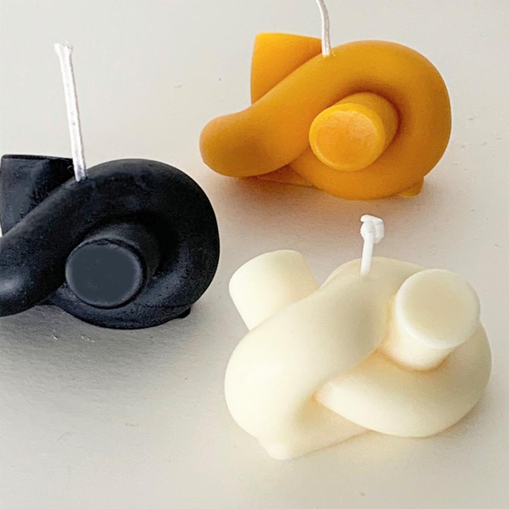 DESHELTER 오브제 캔들 인테리어소품 3 colors Knots 2 매듭 필라캔들