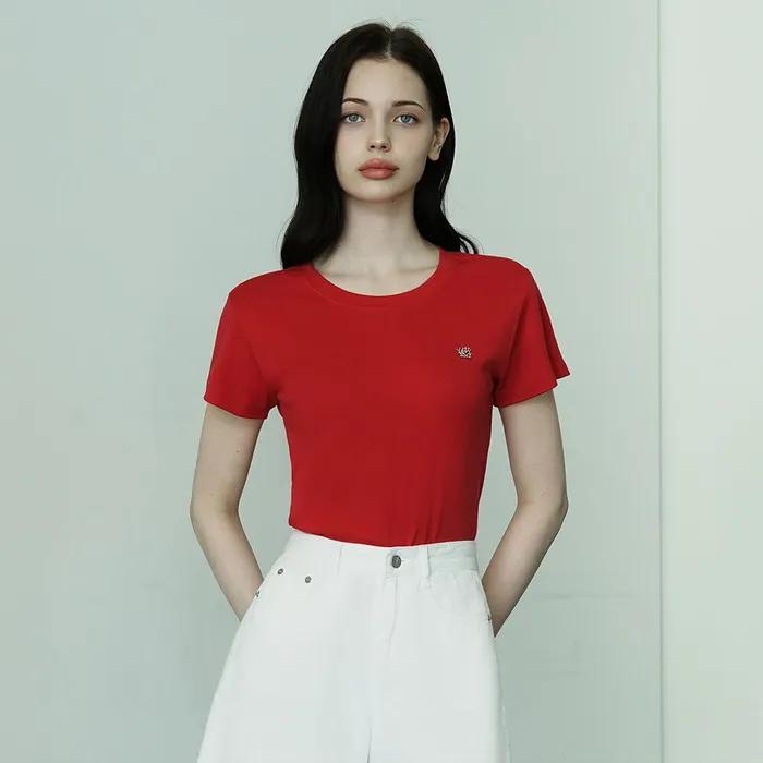 DW1016 LOGO BASIC T-SHIRT_RED
