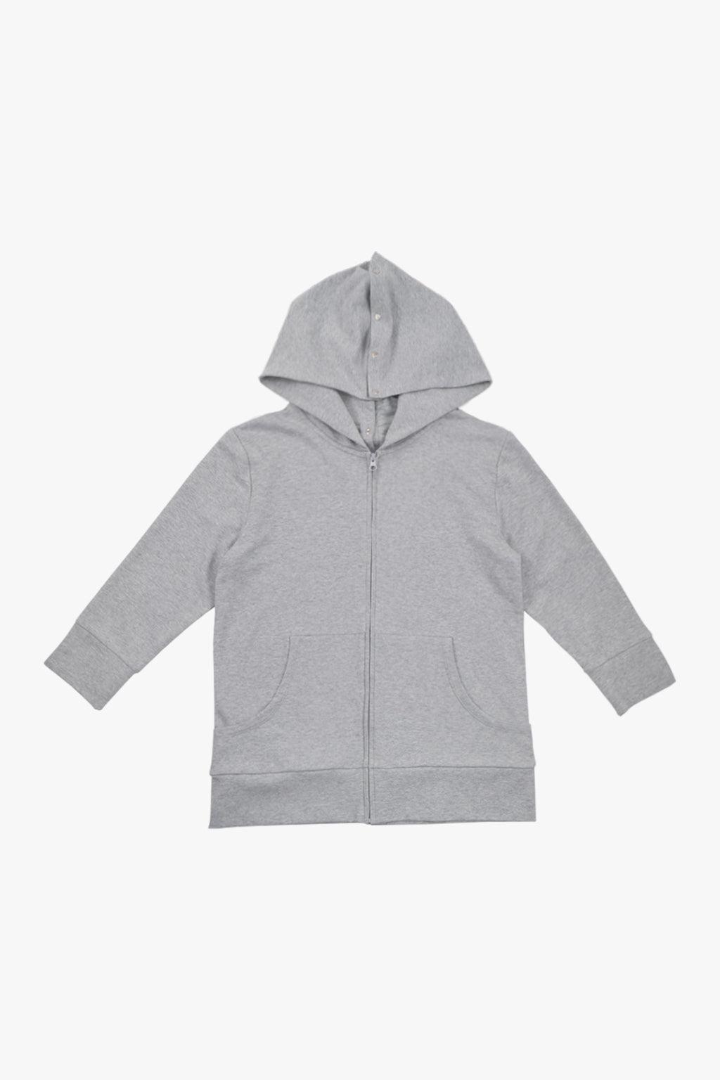 MODULAR SNAP HOODIE / GRAY