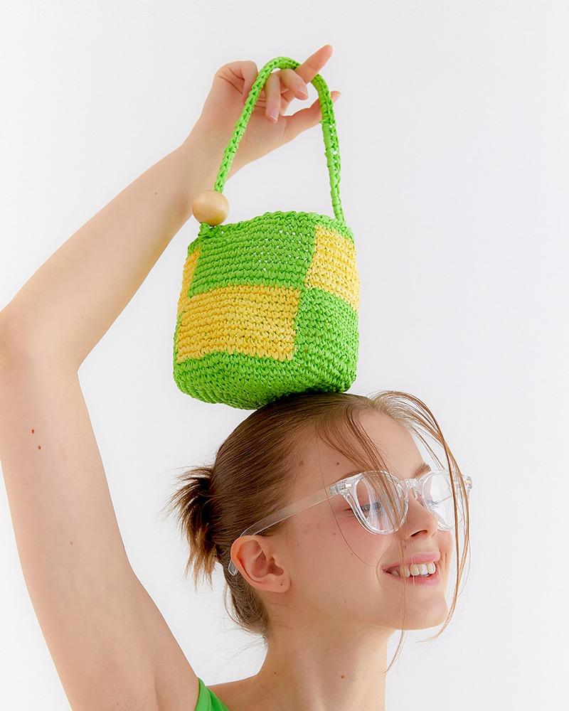 Cube bag_Yellow green