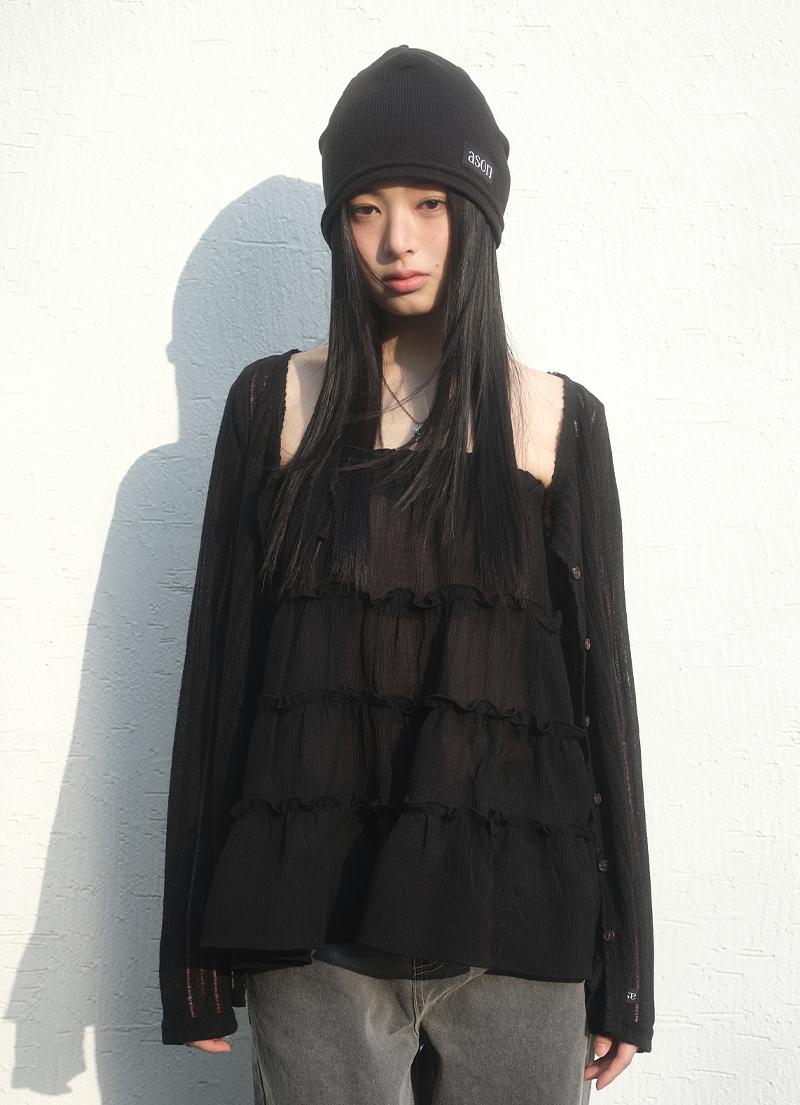 ROTA VINTAGE CARDIGAN / BLACK