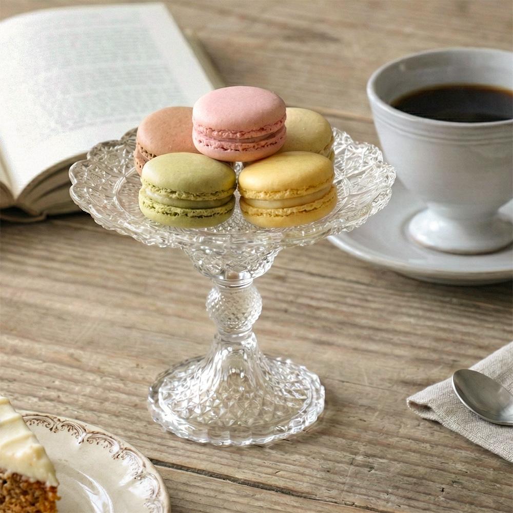 클래식 크리스탈 유리 케이크 스탠드 인테리어 오브제