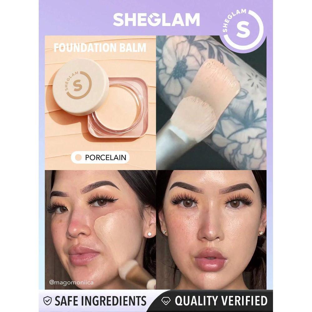 sheglam 쉬글램 풀 커버리지 파운데이션 밤 포셀린 롱 라스팅 무결점 컨실러