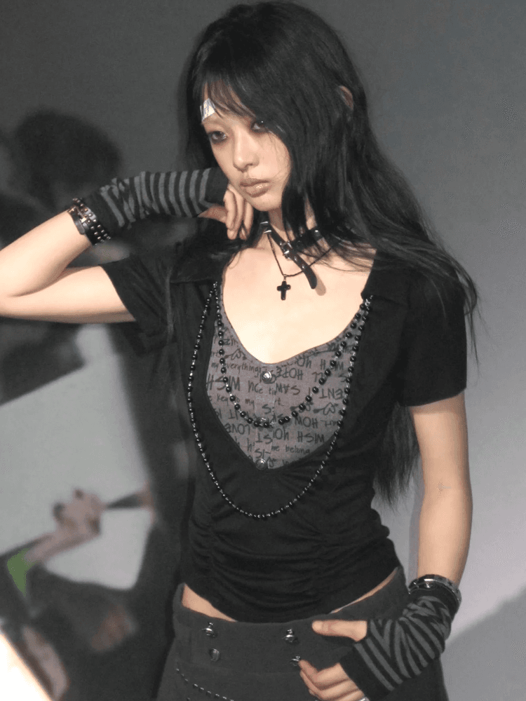 Cest Nous Punk Eco Black Short Sleeve