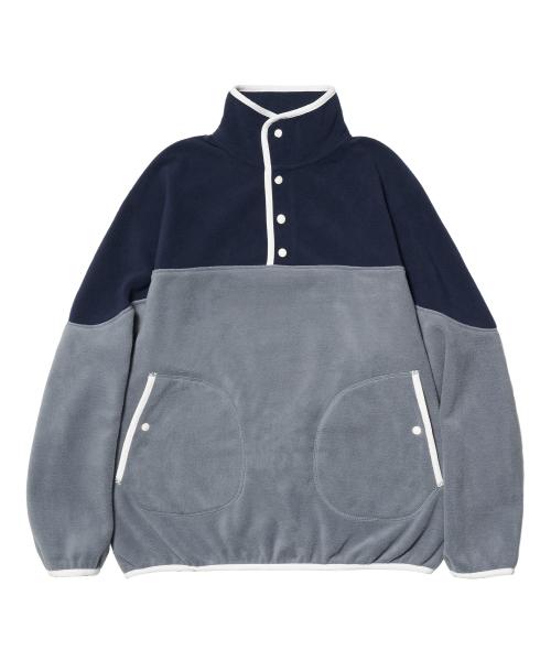 델 플리스 아노락 [네이비]