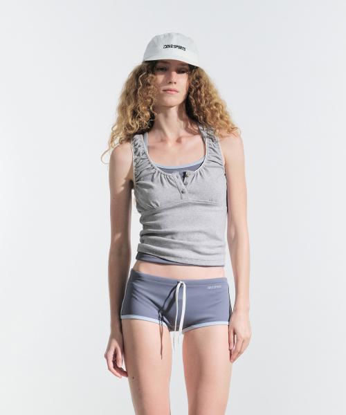 IKA SLEEVELESS TOP (GREY)
