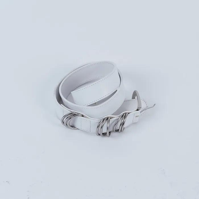 Layered Ring Belt _ White