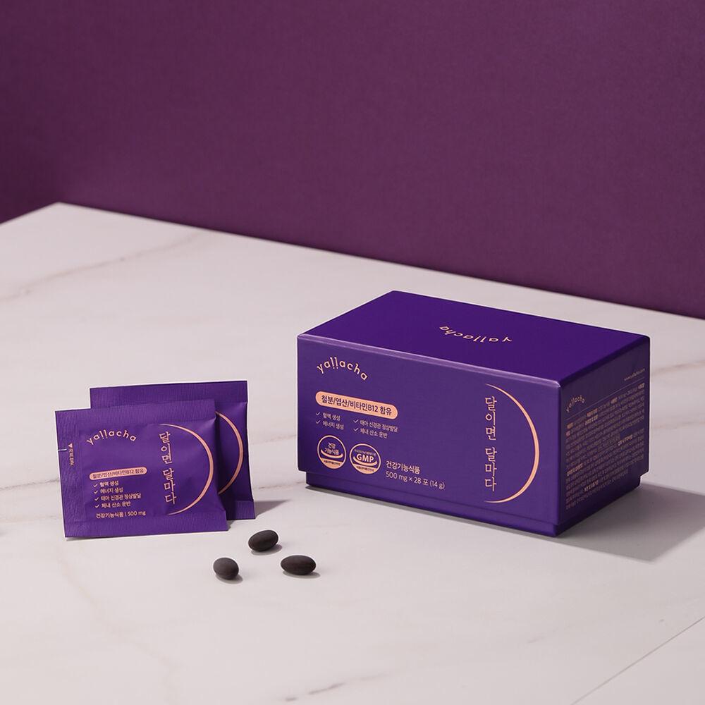 포도맛 츄어블 철분제 <달이면 달마다>