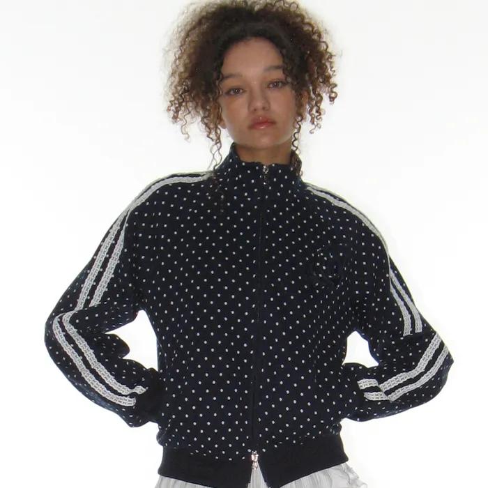 ROSE DOT TRACK JACKET_NAVY