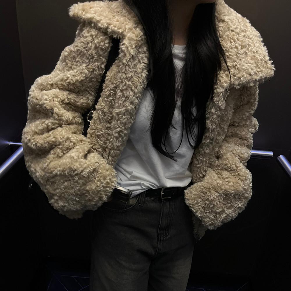 shearing two-way fur jacket 시어링 투웨이 퍼 자켓 (2color)