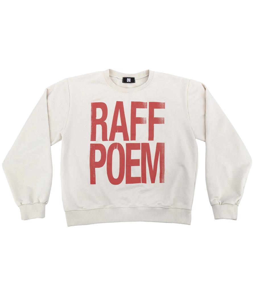 RAFF POEM Heavy Terry Sweatshirt - Vintage Ivory