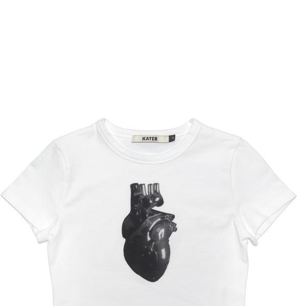Heart Short Sleeve Tee White
