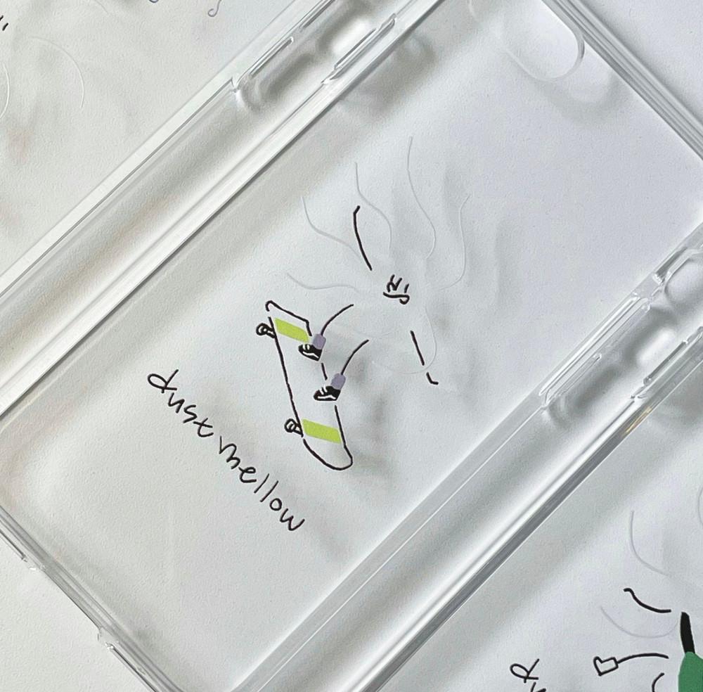 더스트멜로우 먼지 보드 클리어 젤하드케이스