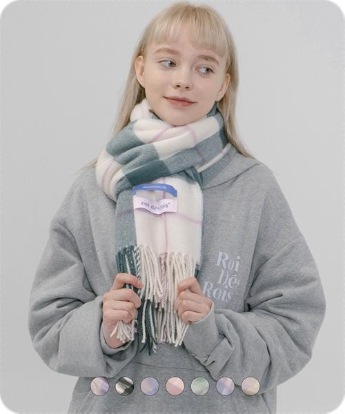 프리미어 소프트텐더 체크 머플러 (7색상)